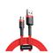 Baseus Cafule Braided USB 2.0 to micro USB Cable Κόκκινο 1m (CAMKLF-B09) (BASCAMKLFB09) έως 12 άτοκες Δόσεις