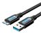 Vention USB 3.0 A to Micro-B cable Vention COPBG 1.5m Black PVC 056533 6922794748934 COPBG έως και 12 άτοκες δόσεις