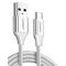 Nickel-plated USB-C cable QC3.0 UGREEN 0.25m (white) 17761
