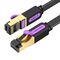 Vention Flat Network Cable UTP CAT7 Vention ICABD RJ45 Ethernet 10Gbps 0.5m Black 056624 6922794729803 ICABD έως και 12 άτοκες δόσεις
