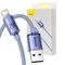 Baseus Baseus Crystal Shine cable USB to Lightning, 2.4A, 2m (purple) 030326  CAJY000105 έως και 12 άτοκες δόσεις 6932172602734
