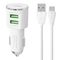 LDNIO LDNIO DL-C29 car charger, 2x USB, 3.4A + Micro USB cable (white) 042830  DL-C29 Micro έως και 12 άτοκες δόσεις 5905316142732