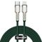 Baseus Cafule Metal Braided USB-C to Lightning Cable 20W Green 1m (CATLJK-A06) (BASCATLJK-A06) έως 12 άτοκες Δόσεις