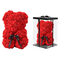 Αρκουδάκι απο Τεχνητά Τριαντάφυλλα σε Κουτί 25cm Κόκκινο