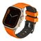 Uniq Linus Strap Case for Apple Watch 1/2/3/4/5/6/7/8/9/SE/SE2/Ultra 42/44/45/49mm Airosoft Silicone Orange/Volt Orange