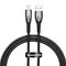 Baseus USB cable for Lightning  Glimmer Series 2.4A 1m Black (CADH000201) (BASCADH000201) έως 12 άτοκες Δόσεις